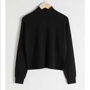 & Other Stories Wool Blend Mock Neck Sweater